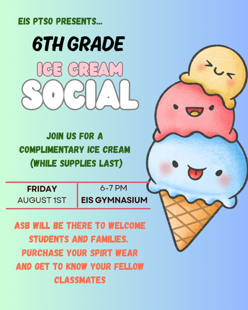 6th grade Ice Cream Social