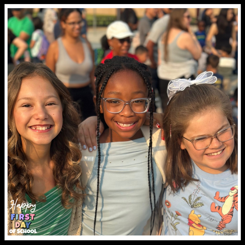 Smiling students, Happy First Day of School