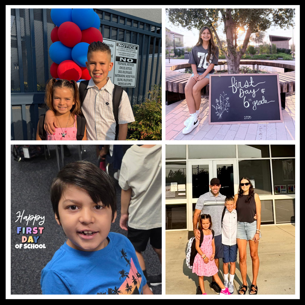 Smiling students, Happy First Day of School