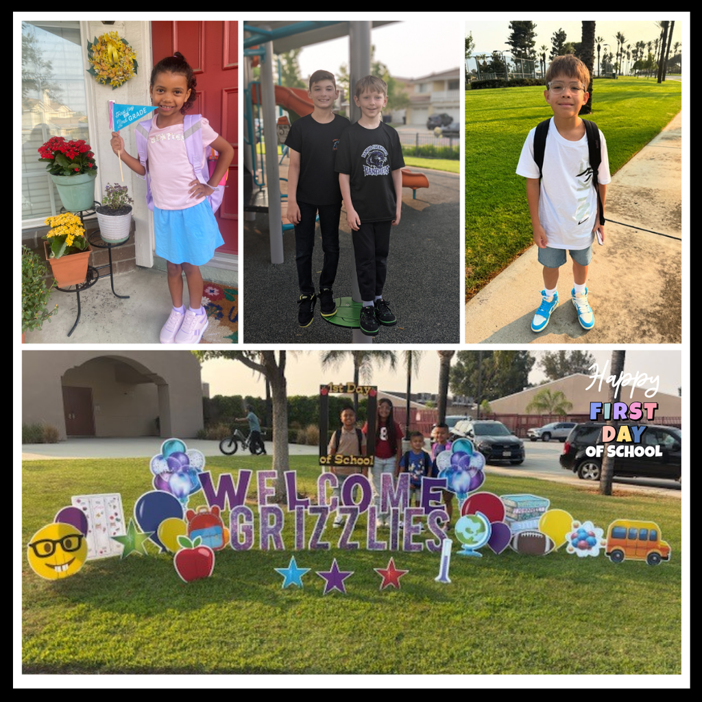 Smiling students, Happy First Day of School