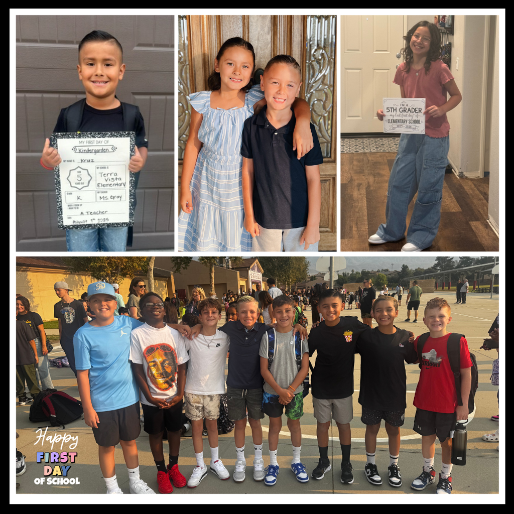 Smiling students, Happy First Day of School