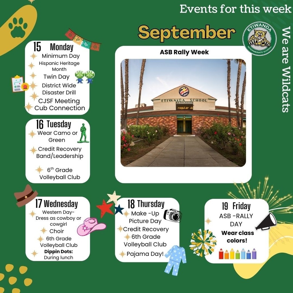 Week at a glance