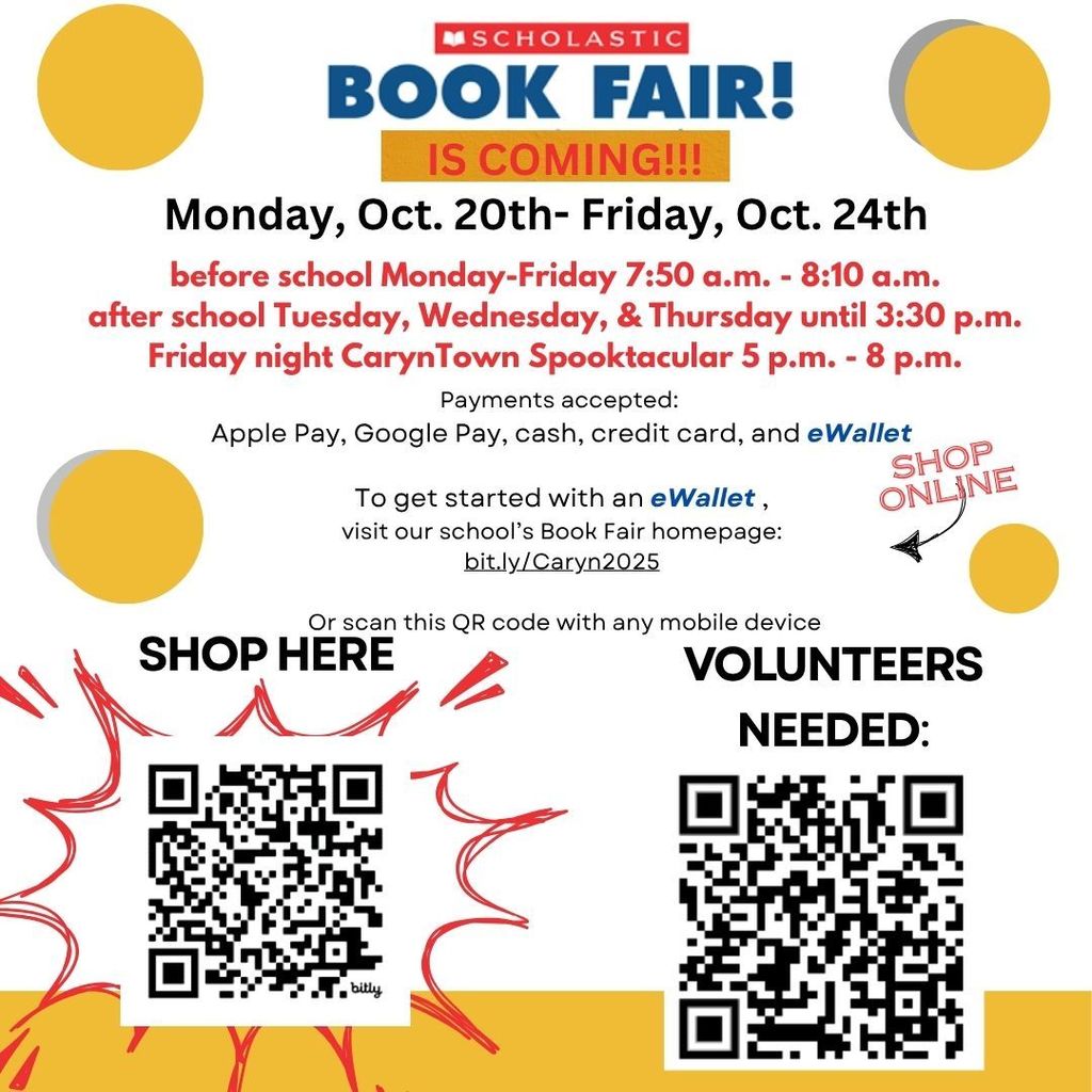 Book Fair - October 20-24