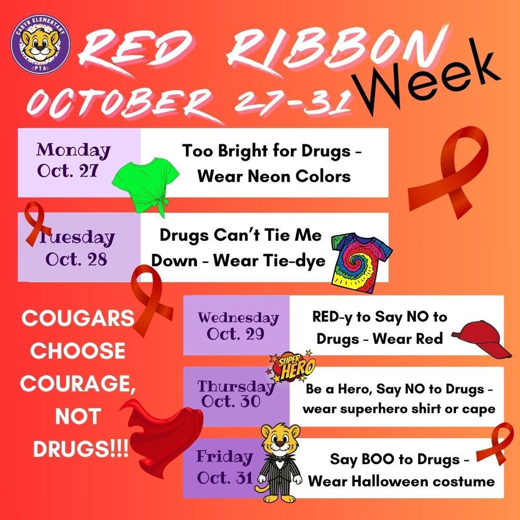 Red Ribbon Week - October 27-31