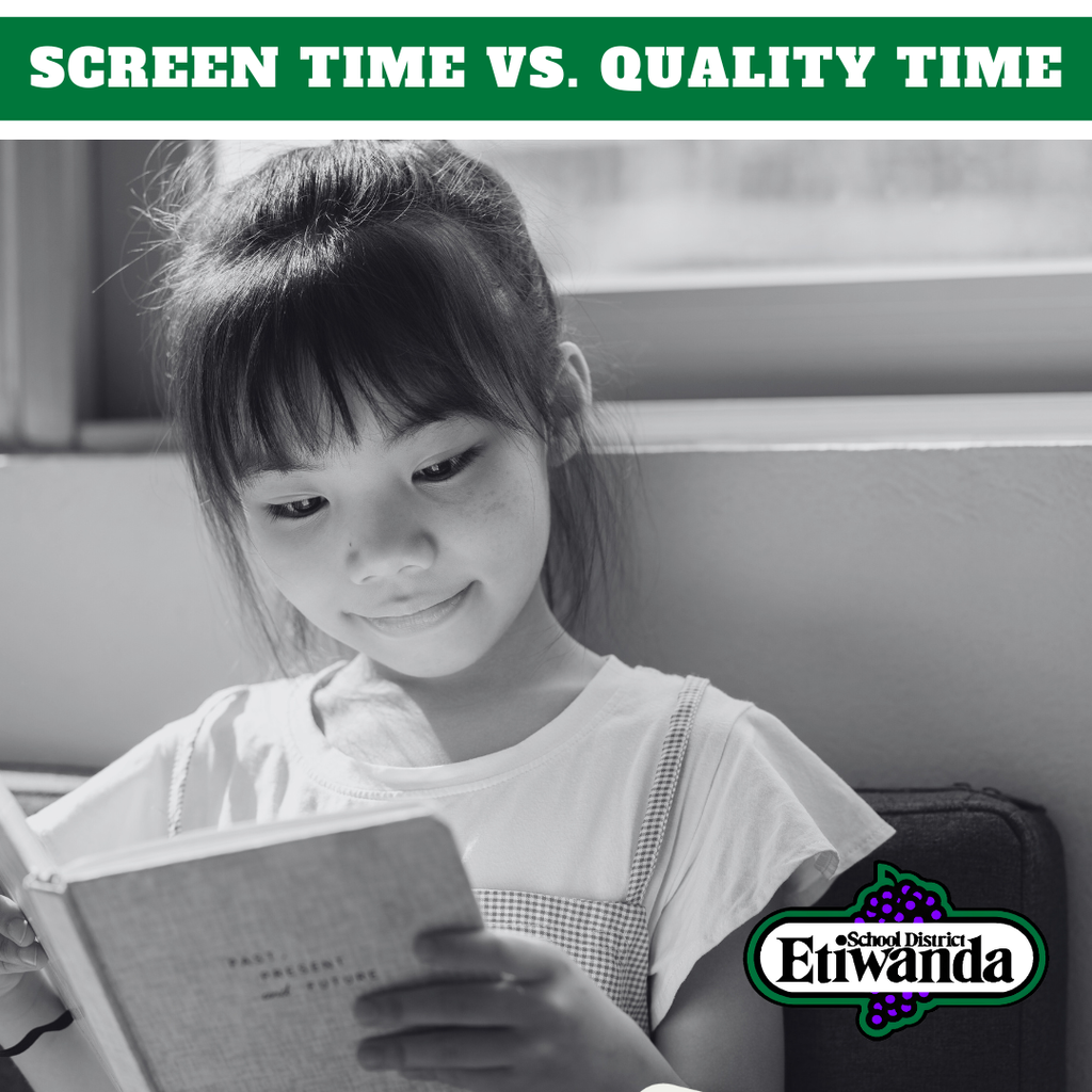 Text: Screen Time vs. Quality Time