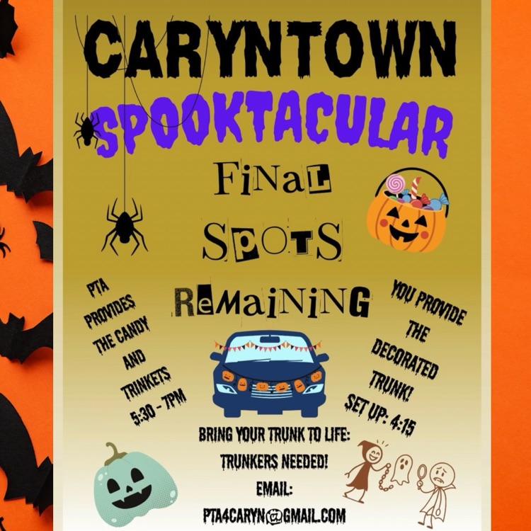 trunk or treat cars needed