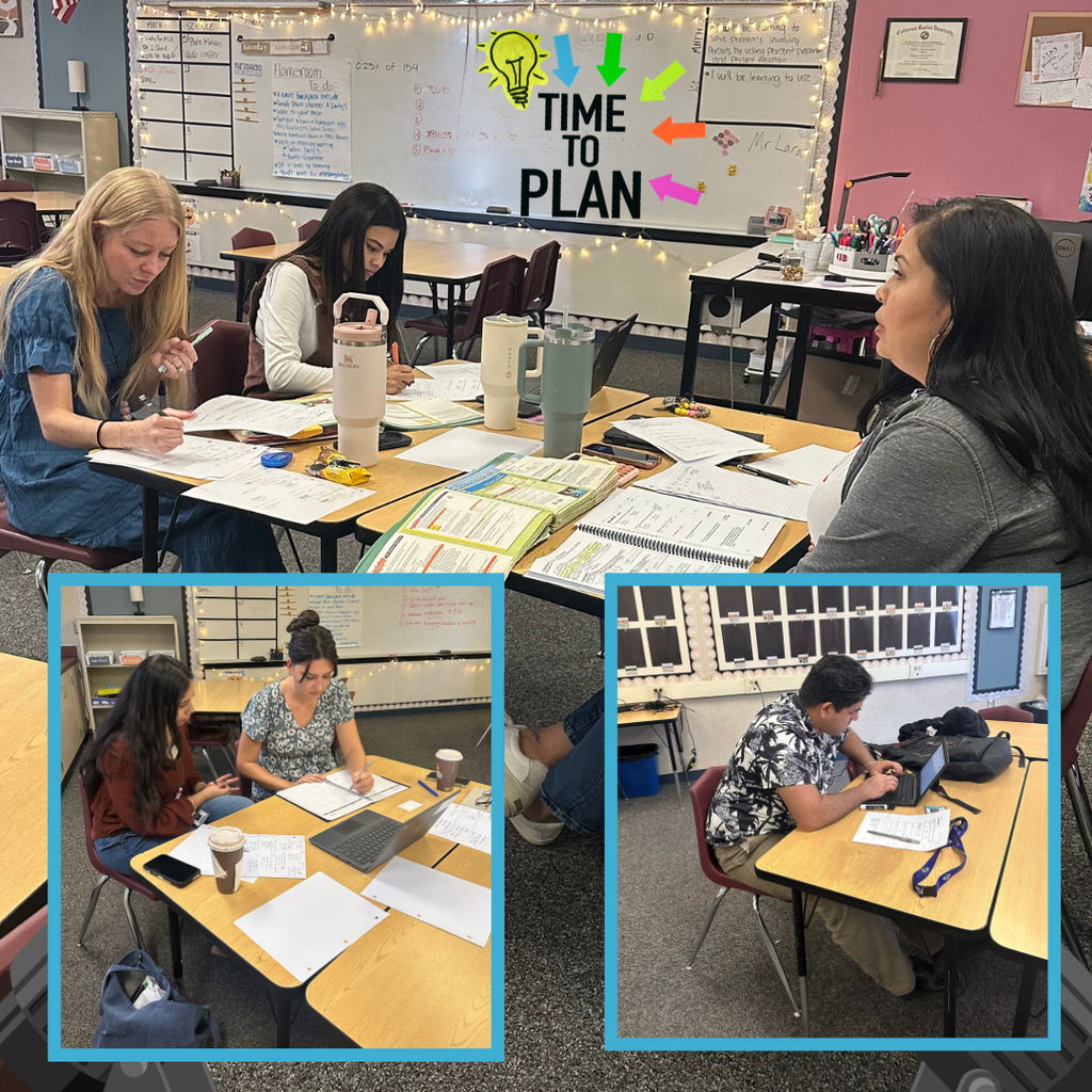Text: Time to Plan Images of teachers working together