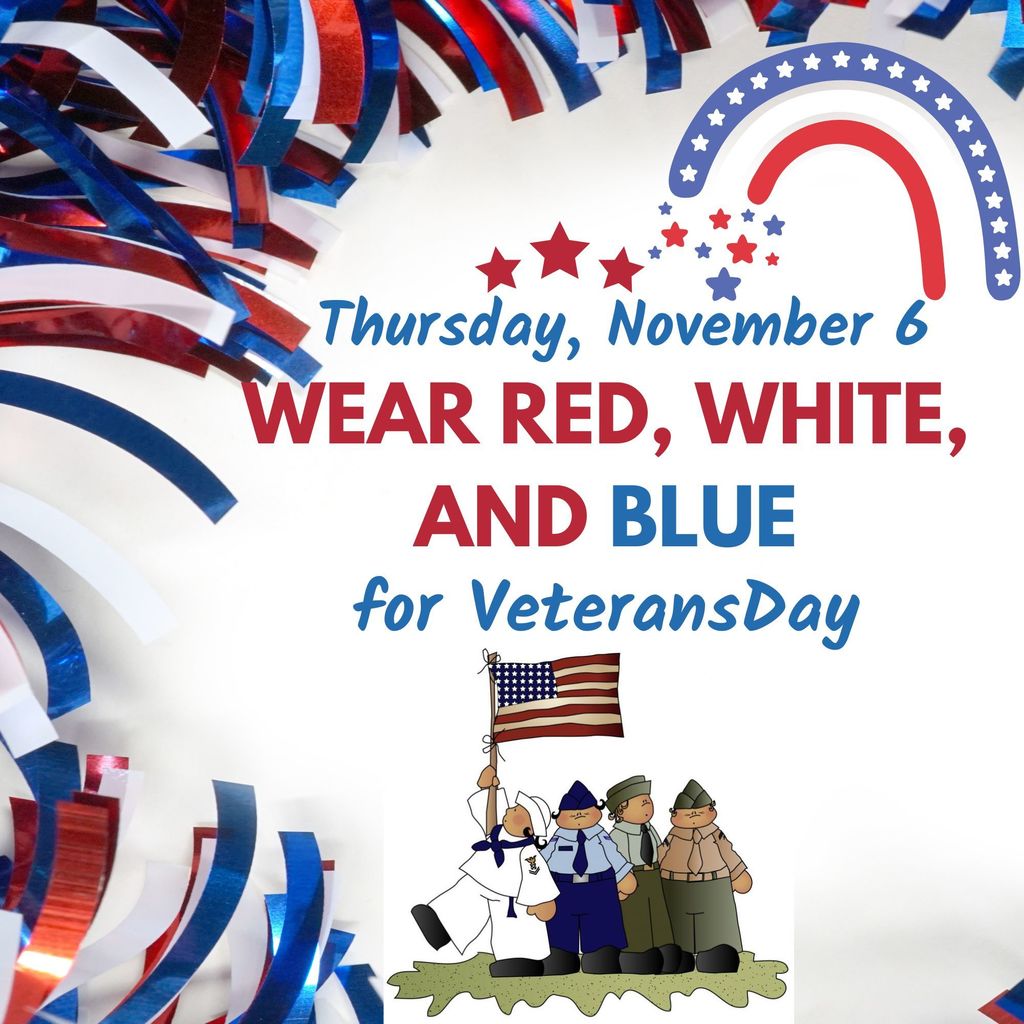 Veterans Day Red White and Blue