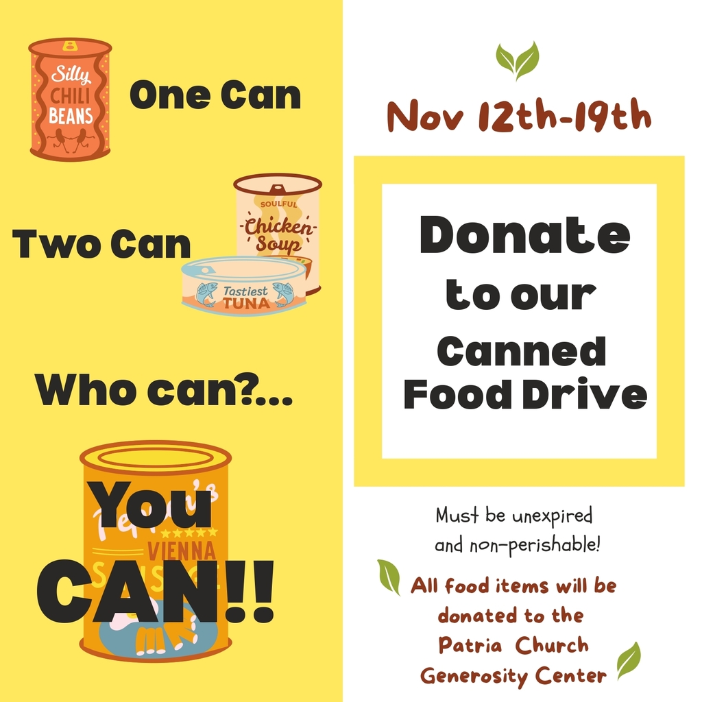 canned food drive donation