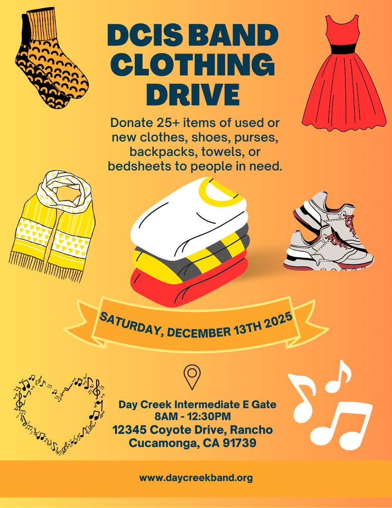 dcis band clothing drive