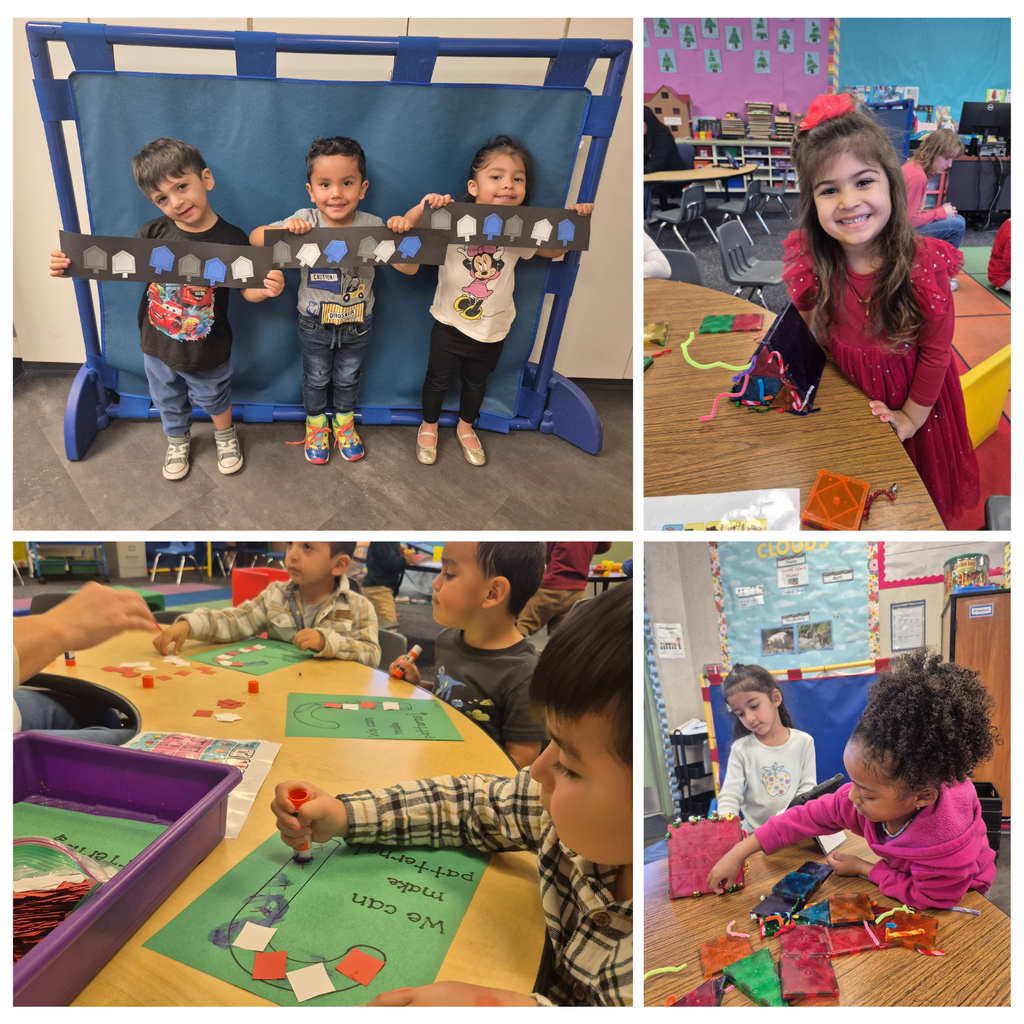 No text Images: students working with holiday crafts 