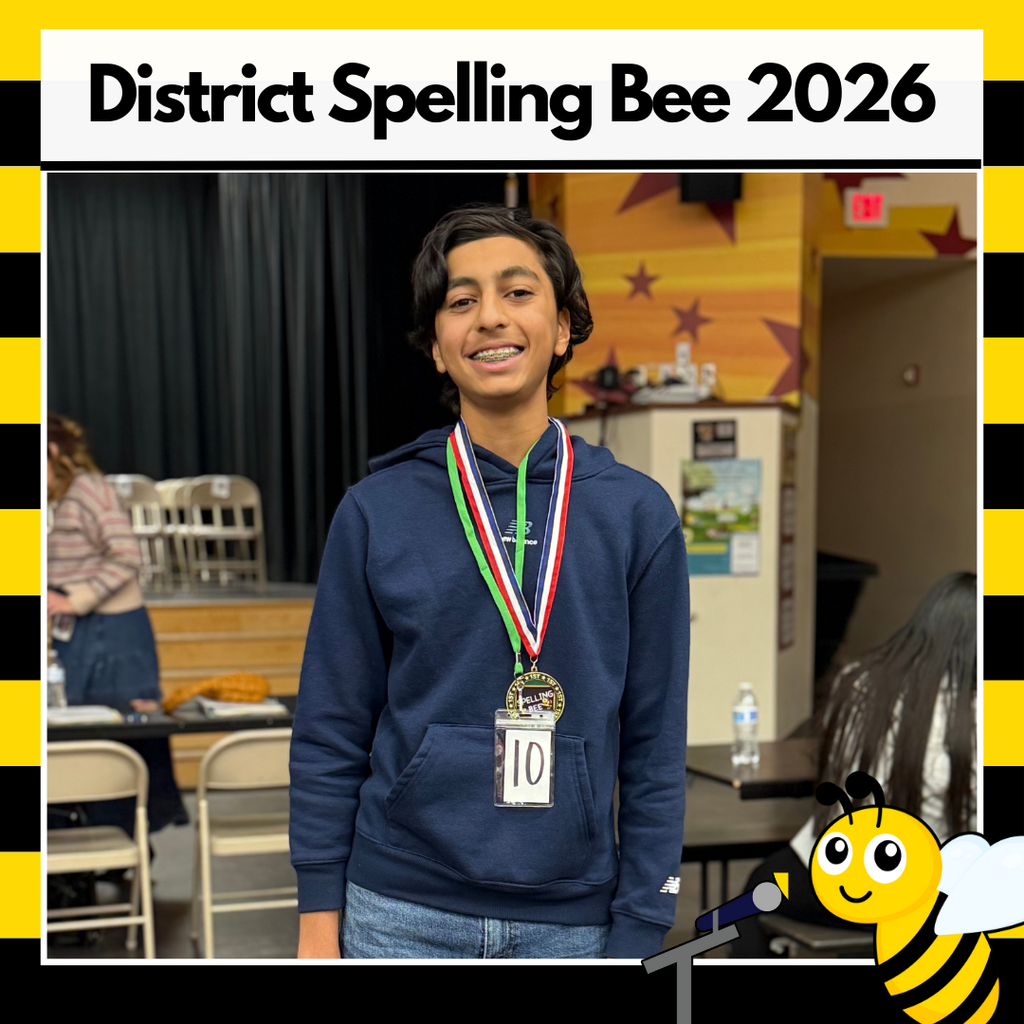 text: 2026 spelling bee image: smiling student