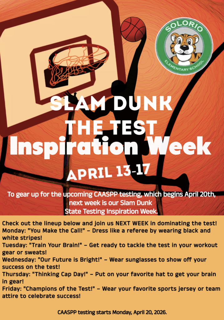 Testing Inspiration Week: April 13-17 (Testing Begins April 20)