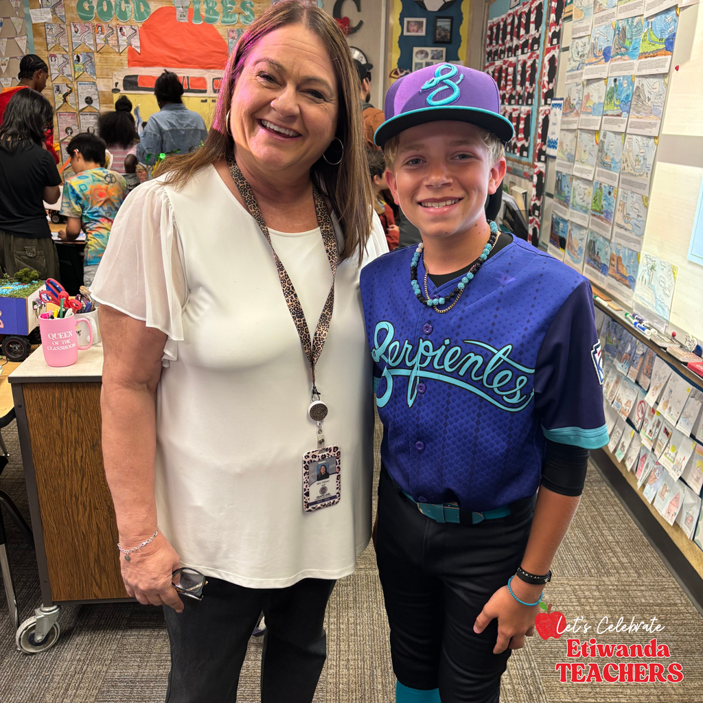 Text: Let's Celebrate Etiwanda Teachers