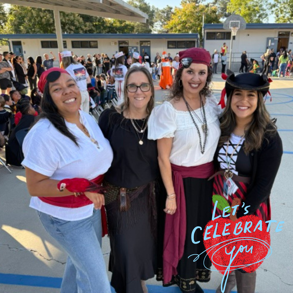 Text: Let's Celebrate you Image: four smiling adults
