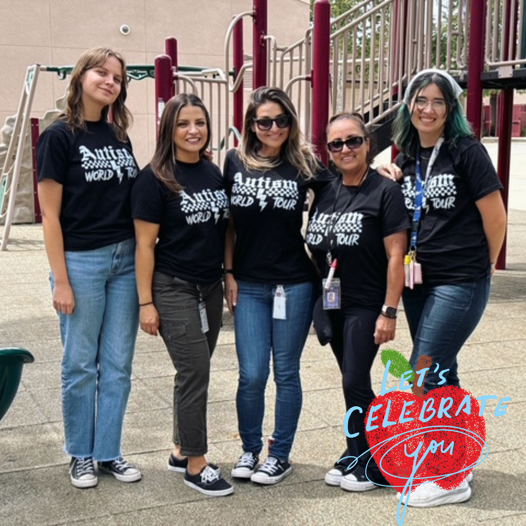 Text: Let's Celebrate you Image: 5 smiling women wearing black shirts