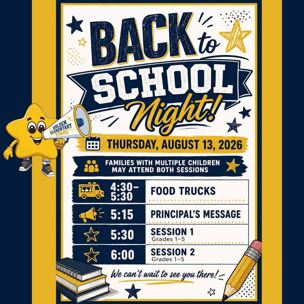 Back to School Night is Thursday, August 13, 2026.