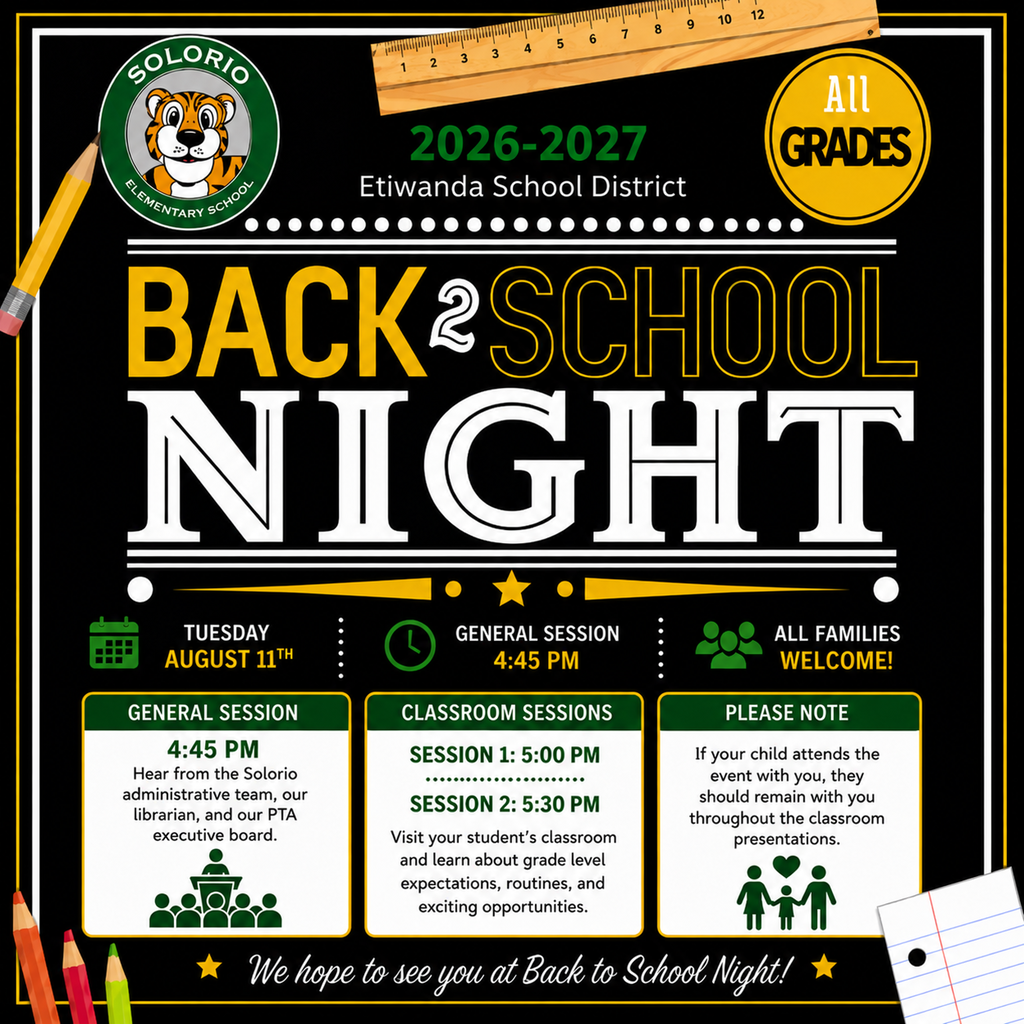 Back to School Night 2026