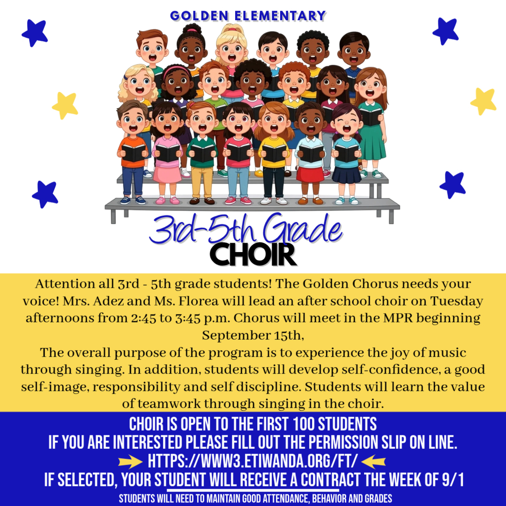 Choir for 3rd - 5th grade