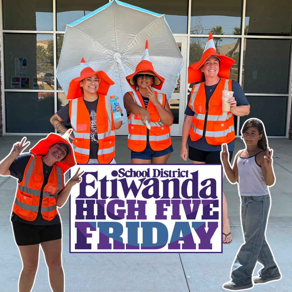 TExt: High Five Friday Images of people in orange