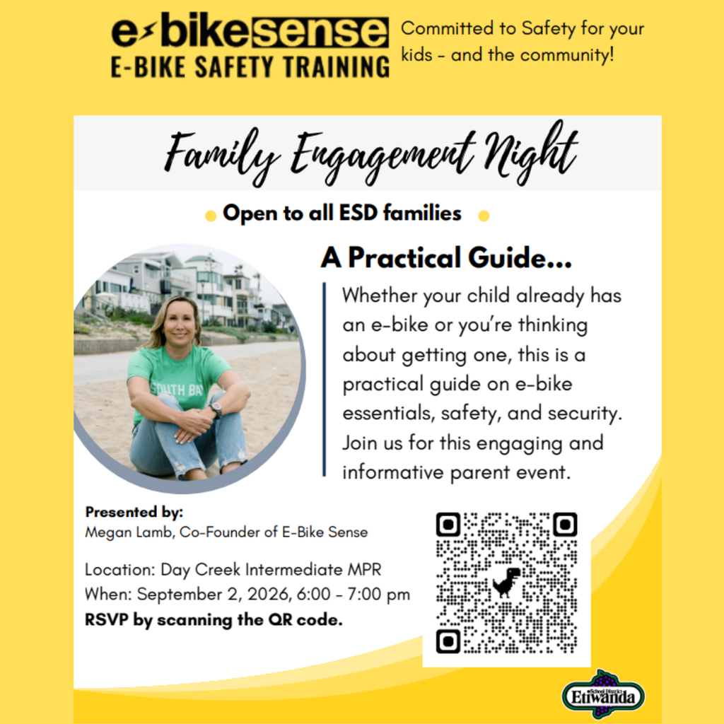 E-Bike Family Night- Sept 6