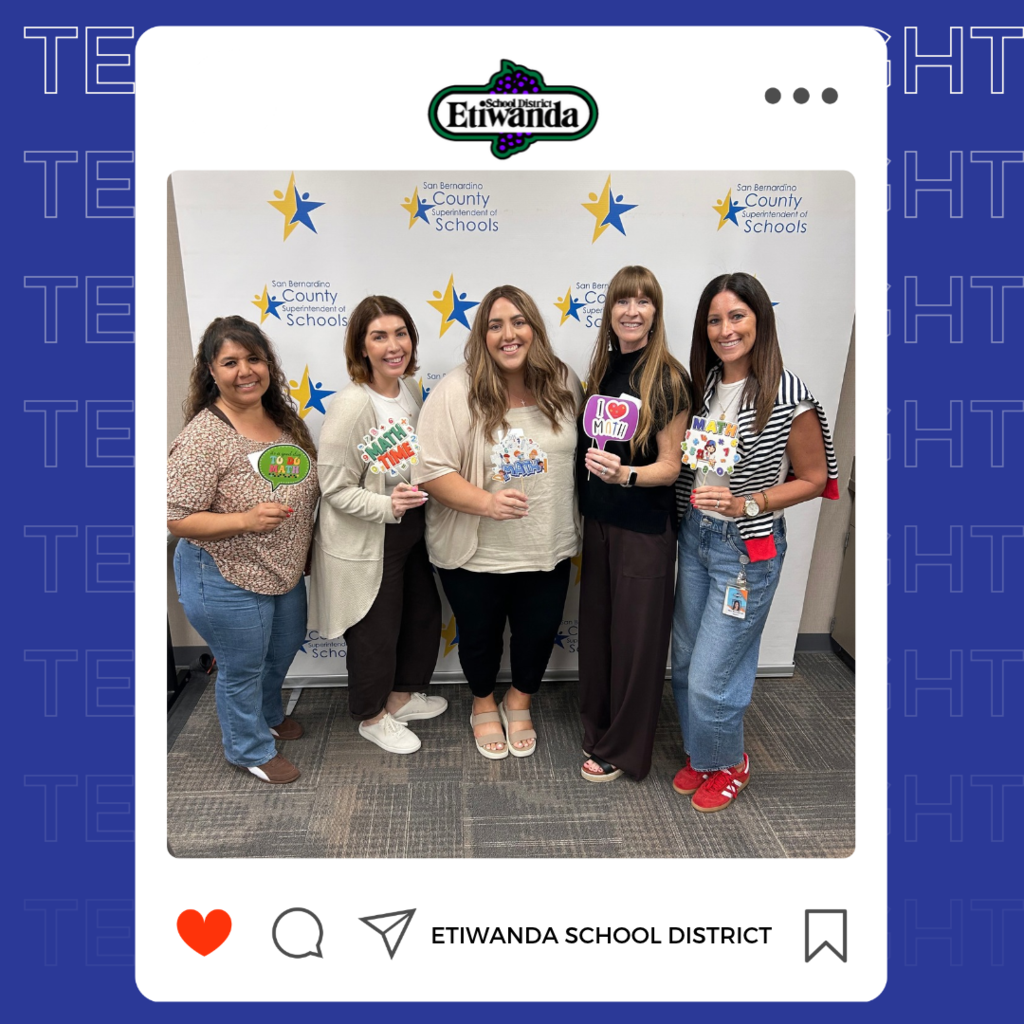Text: teacher Spotlight Image: 5 smiling females