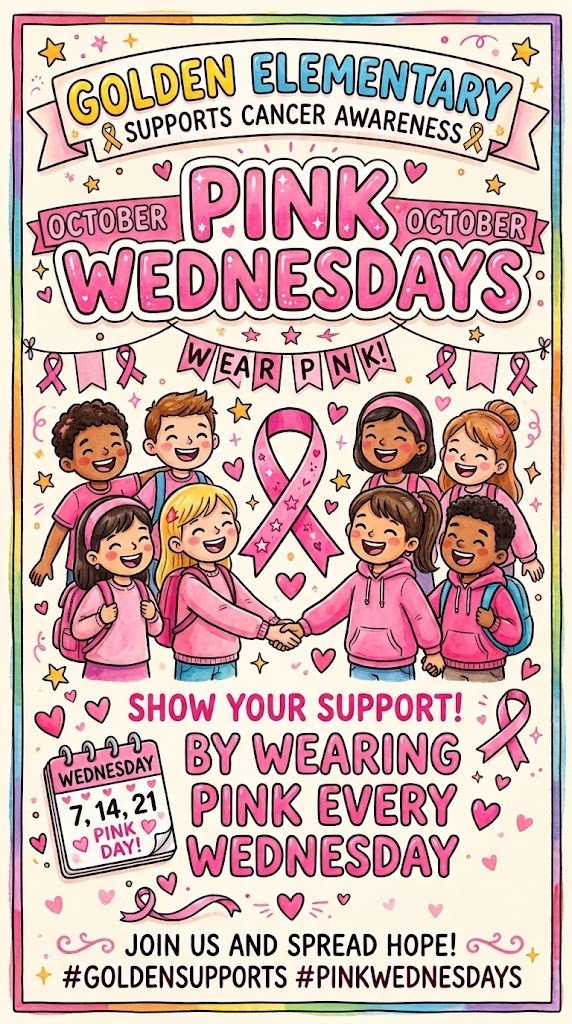 Wear Pink on Wednesdays for October.