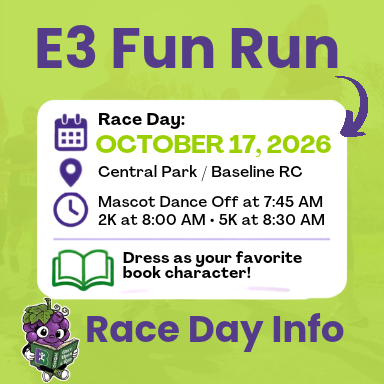 Not busy this morning? Come cheer on your favorite Etiwanda runner at the 21st Annual E3 Fun Run, “Once Upon a Run”! 📚🏃♀️ Join us for a morning filled with storybook fun, community spirit, and plenty of reasons to celebrate our students! Here’s the schedule: 🎉 7:45 a.m. Mascot Dance-Off 🏃 8:00 a.m. 2K Fun Run/Walk 🏃♀️ 8:30 a.m. 5K Run/Walk Dress up as your favorite book character and bring a gently used book to exchange at our free book exchange. It’s a great way to celebrate a love of reading while supporting the E3 Foundation and our Etiwanda students