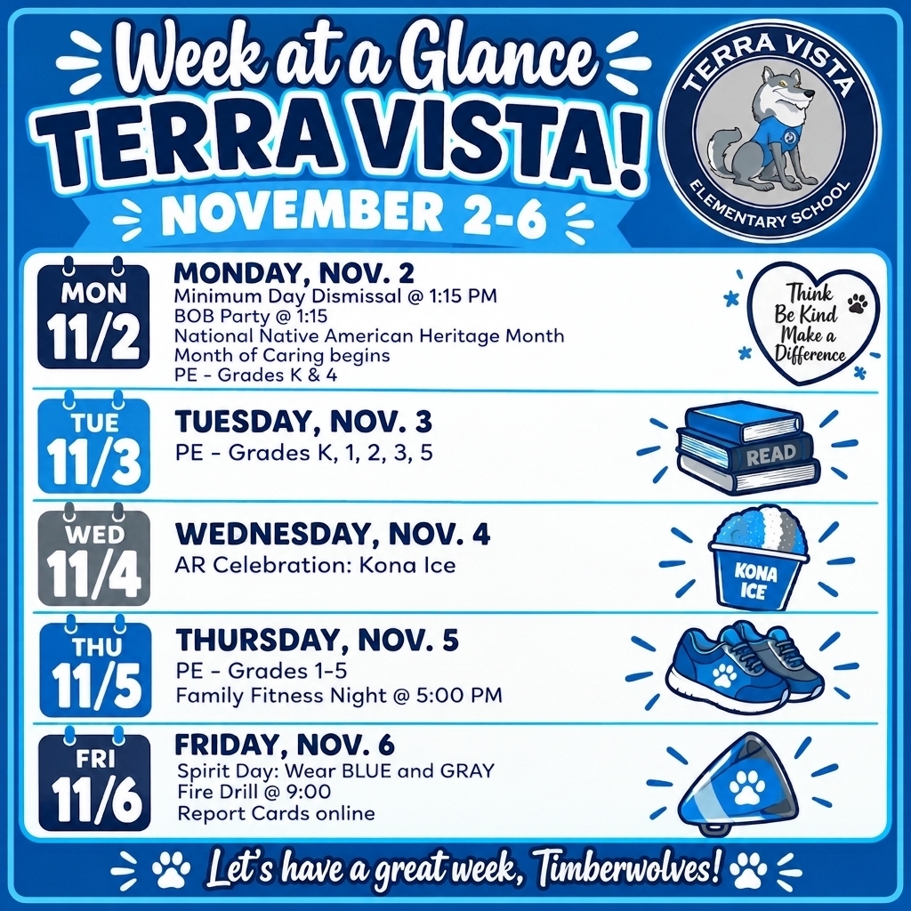Week at a Glance: November 2nd-6th