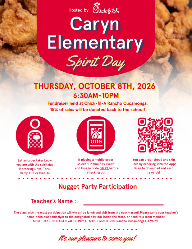 Chick Fil A Family Fundraiser
