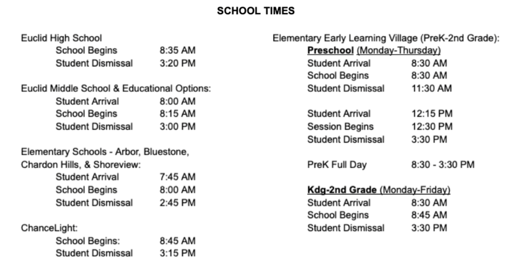 School Start Times