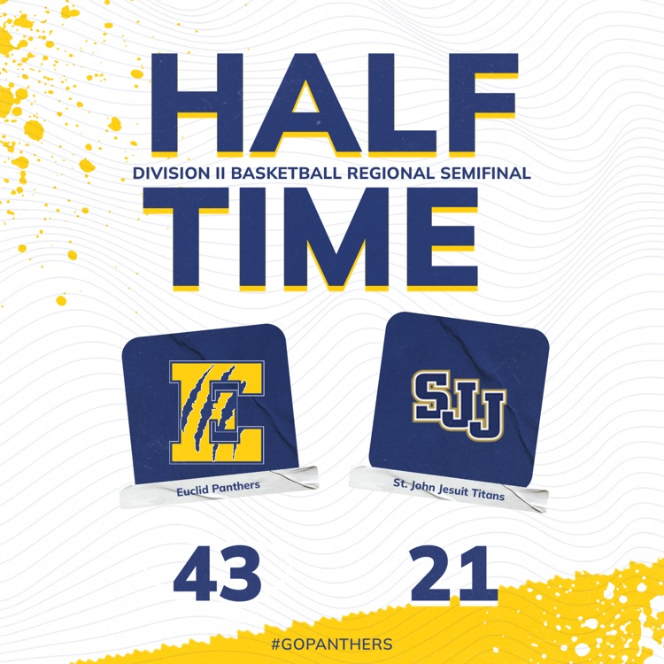halftime. Euclid 43 - Titans 21