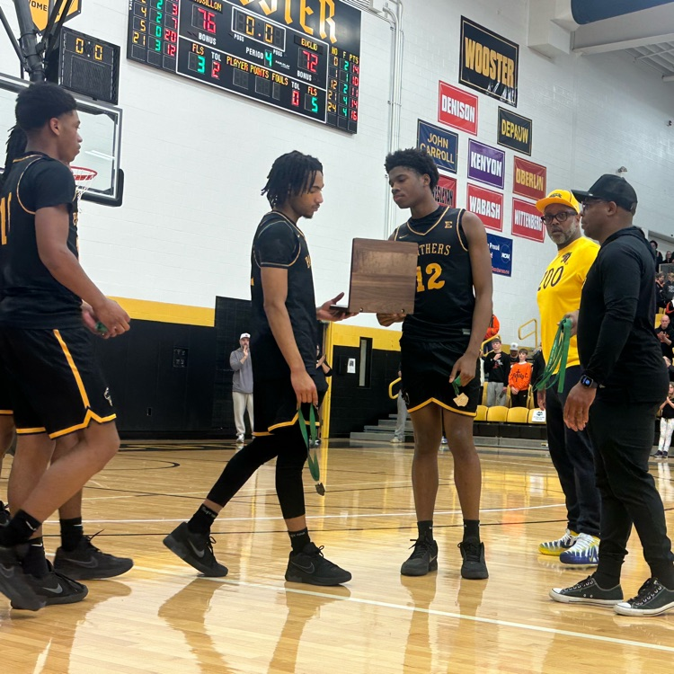 Team getting the regional runner-up trophy