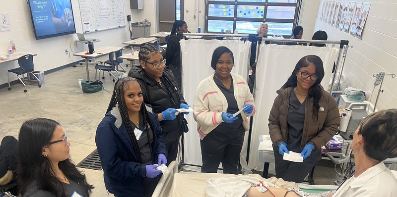 Allied Health Students during training.