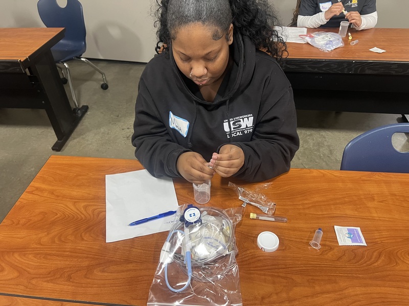 Allied Health Students during training.