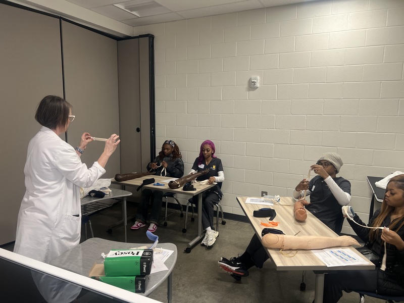 Allied Health Students during training.