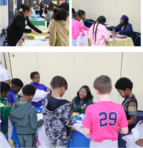 Students rotate through career stations, speaking with professionals, completing hands-on activities, and collecting stamps for their career passports during Chardon Hills’ Career Day.