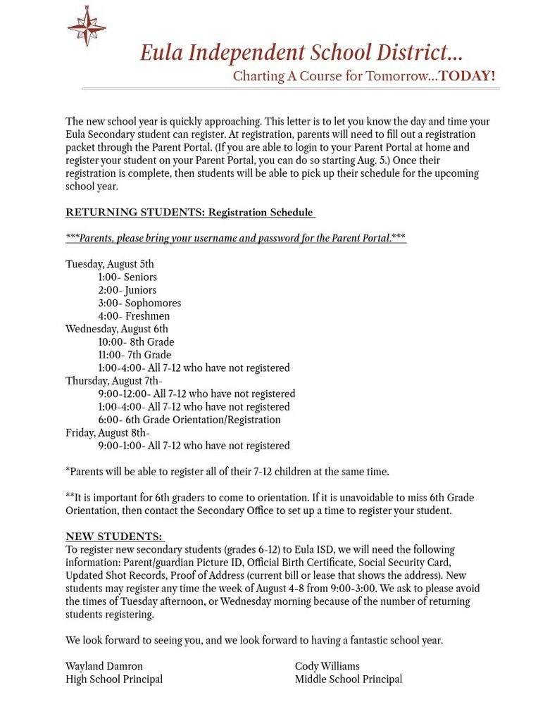 25-26 sec registration