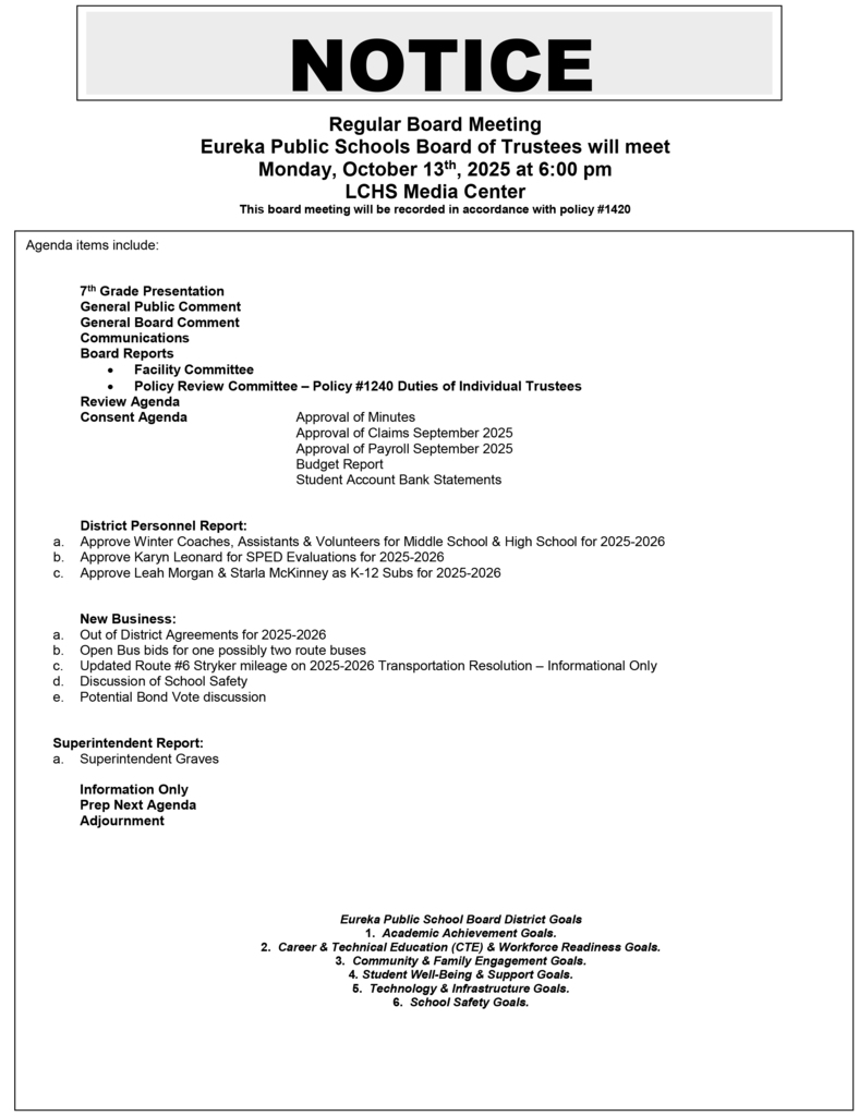 october school board meeting