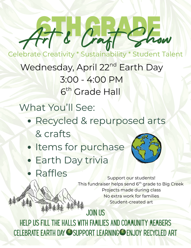 6th Grade Art and Craft Show