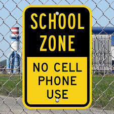 no cell phone in school zone