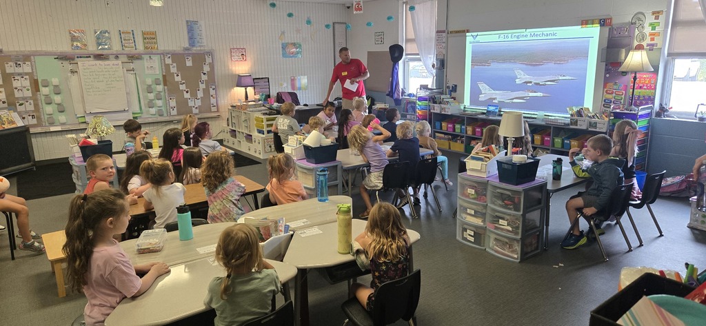 students learning
