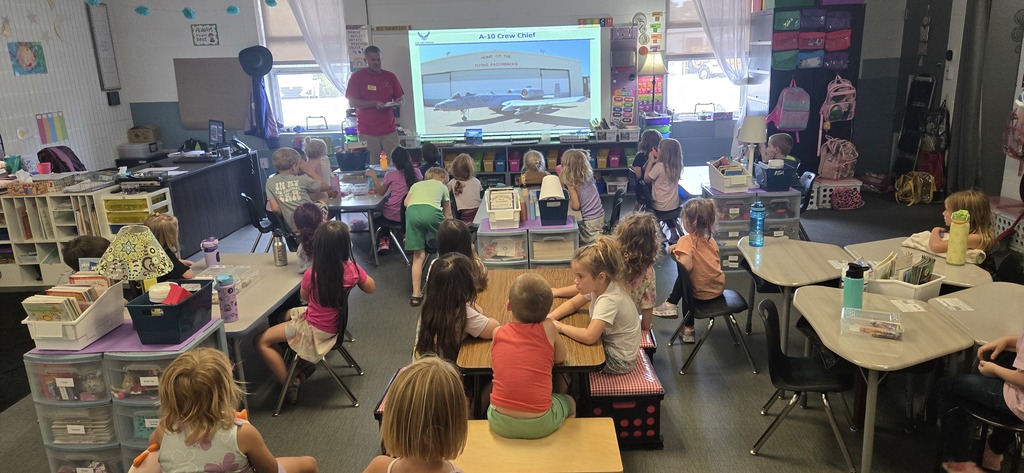 students learning
