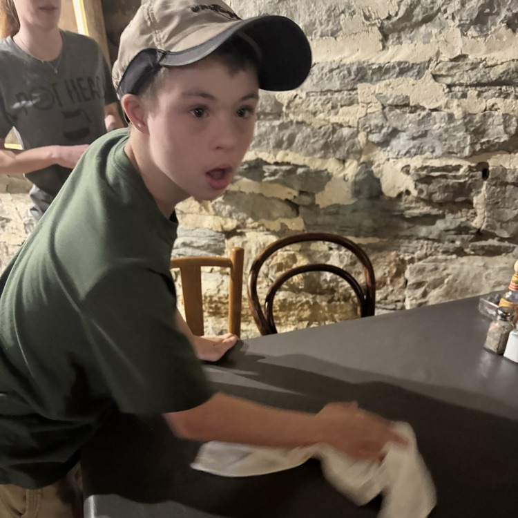 students in coffee bar