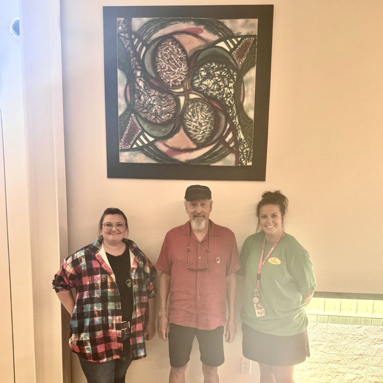 people with artwork