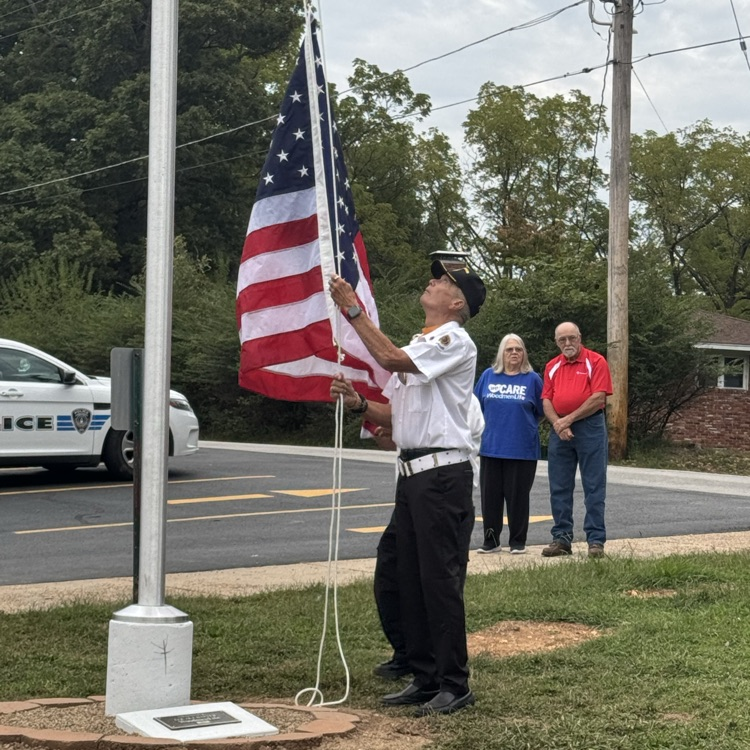 flag raising ceremony