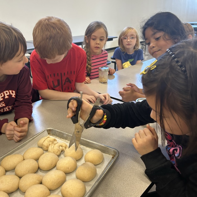 kids making butter