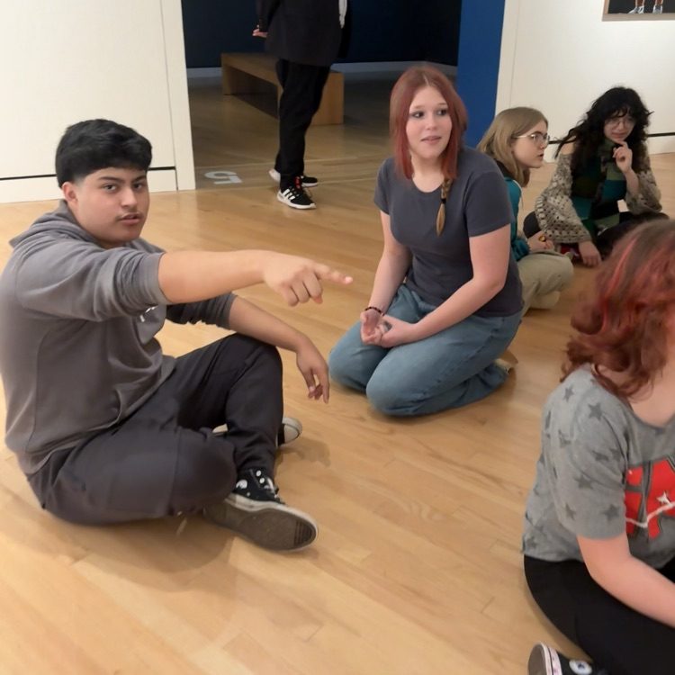 students at the art museum 
