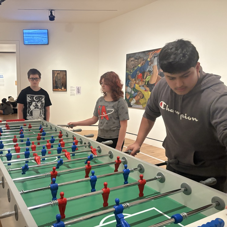 students at the art museum 