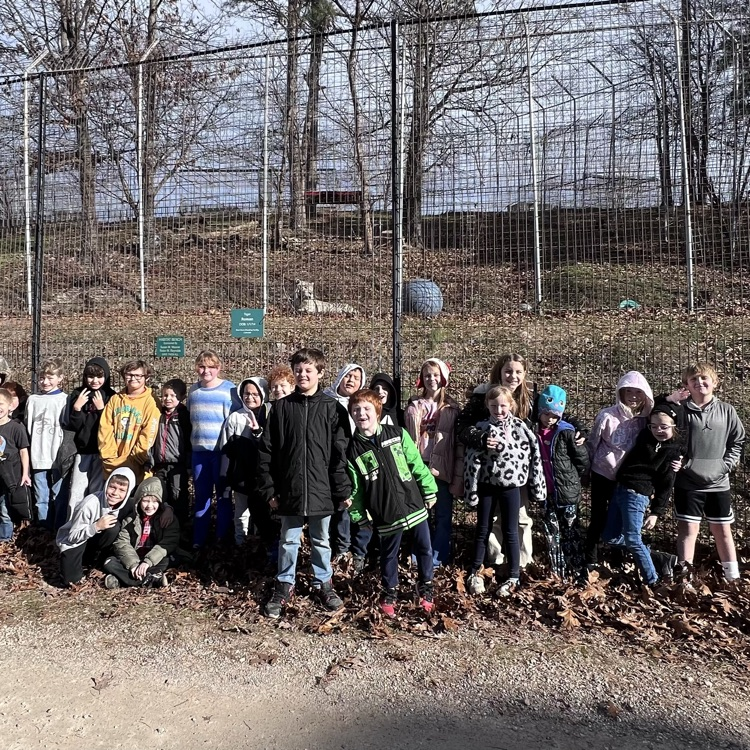 students visiting animal refuge